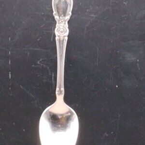 Oneida Community Stainless Steel Plantation pattern teaspoon glossy floral 1990s